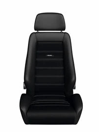 Recaro Sportster CS Driver Seat - Black Vinyl/Suede Grey - eliteracefab.com