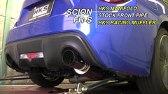 HKS Hi-Power Racing Single Exit Exhaust Scion FRS 13-15 - eliteracefab.com