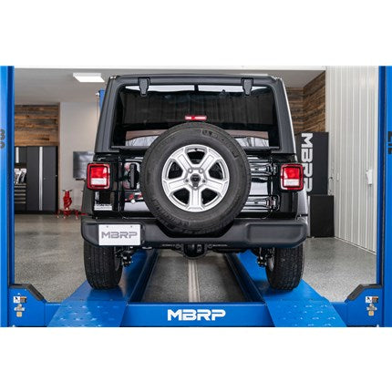 MBRP T304 Stainless Steel 2.5" Cat Back Single Rear Exit - 18-21 Jeep Wrangler (JL) 2-DR/4-DR 2.0L, 3.6L - eliteracefab.com