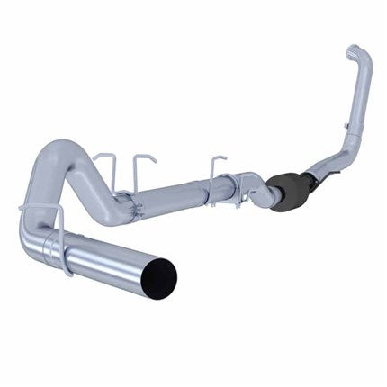 MBRP PLM Series 4" Turbo Back Single No Muffler Exhaust - 03-07 Ford (All Crew & Extended Cabs) (Uses Stock Catalytic Coverter) - S6212PLM - eliteracefab.com