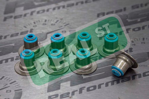 Supertech Mini / Dodge Neon / Mitsubishi 420A 6mm Viton Integral Valve Stem Seal - Set of 8 - eliteracefab.com