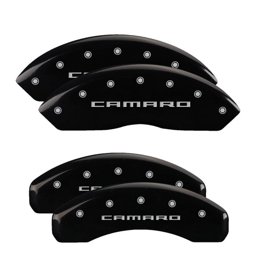 MGP Black Brake Caliper Covers for 2016-2023 Chevrolet Camaro LS & LT - 14240SCA5BK