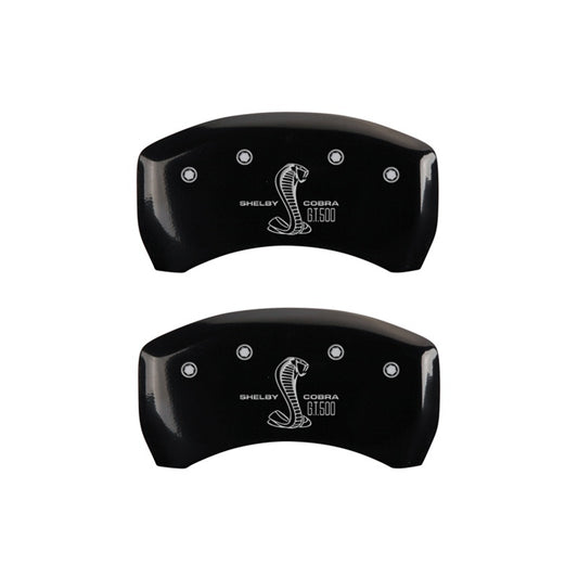 MGP Black Rear Brake Caliper Covers for 2005-2014 Ford Mustang - 10010RGT5BK