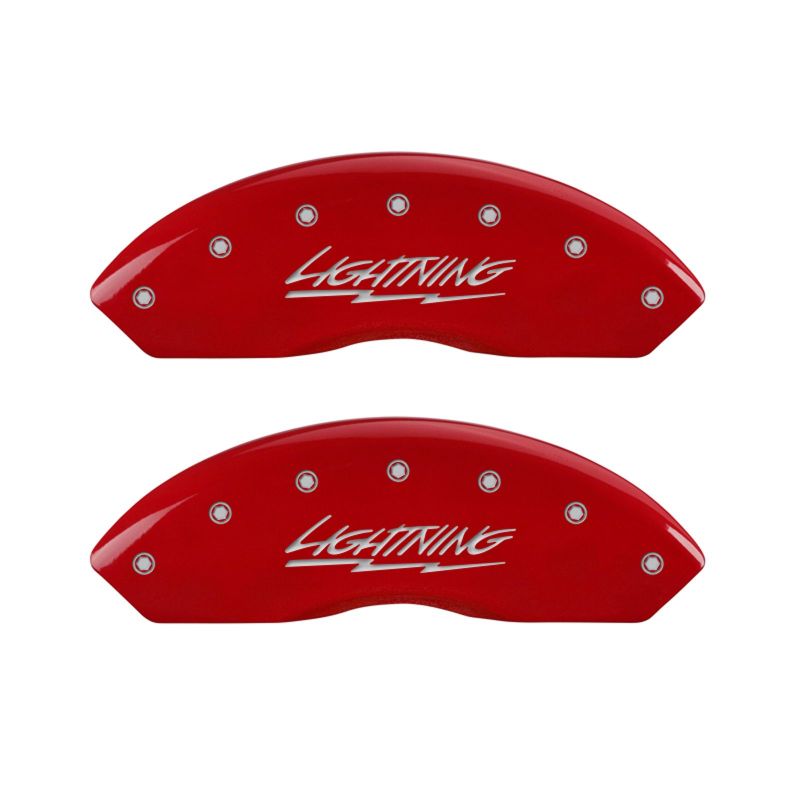 MGP Red Lightning Brake Caliper Covers for 1999-2004 Ford F-150 Lightning - 10021SLTGRD