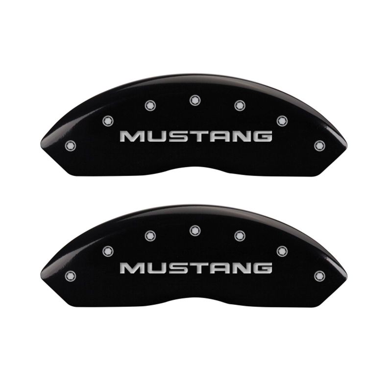 MGP Black Brake Caliper Covers for 1999-2004 Ford Mustang GT - 10095SMG1BK