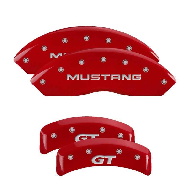 MGP Red Brake Caliper Covers for 1999-2004 Ford Mustang GT - 10095SMG1RD