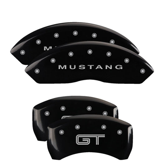 MGP Black Brake Caliper Covers for 2005-2009 Ford Mustang S197 - 10197SMG2BK
