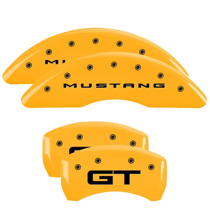 MGP Yellow Brake Caliper Covers for 2015-2020 Ford Mustang GT - 10200S2MGYL