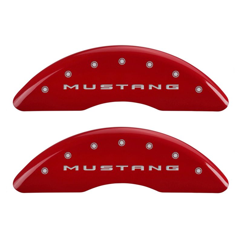 MGP Red Brake Caliper Covers for 2015-2023 Ford Mustang GT - 10200SM52RD