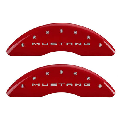 MGP Red Brake Caliper Covers for 2015-2023 Ford Mustang GT - 10200SM52RD