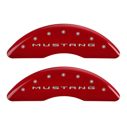 MGP Red Brake Caliper Covers for 2015-2023 Ford Mustang GT & Mach 1 - 10201S2MGRD