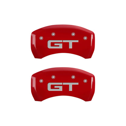 MGP Red Brake Caliper Covers for 2015-2023 Ford Mustang GT & Mach 1 - 10201S2MGRD