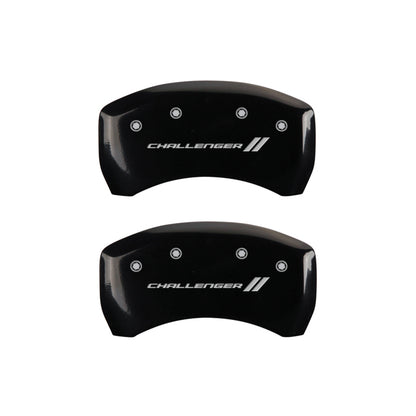 MGP Black Brake Caliper Covers for 2011-2023 Dodge Challenger & Charger - 12162SCL1BK