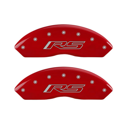 MGP Red RS Brake Caliper Covers for 2016-2023 Chevrolet Camaro LS & LT - 14240SRS5RD