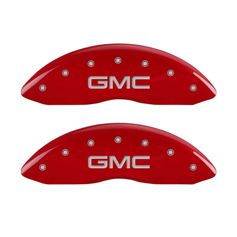 MGP Red Brake Caliper Covers for 2015-2020 GMC Yukon & Yukon XL - 34015SGMCRD