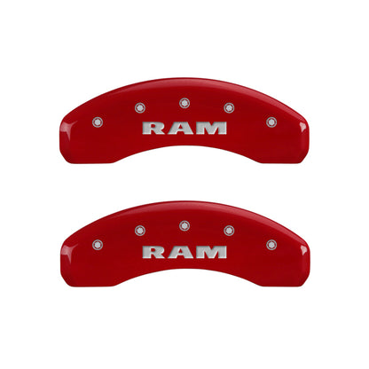 MGP Red Brake Caliper Covers for 2011-2024 Ram 1500 & 1500 Classic - 55001SRAMRD