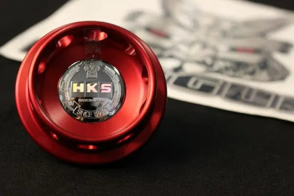 HKS OIL FILLER CAP NISSAN/HONDA (RED) - eliteracefab.com
