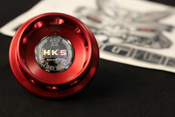 HKS OIL FILLER CAP NISSAN/HONDA (RED) - eliteracefab.com