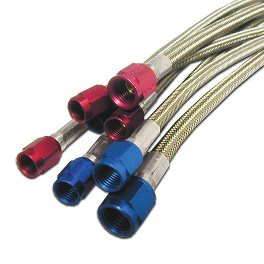 Nitrous Express 3AN SS Braided Hose Black, 72 inch - 10072