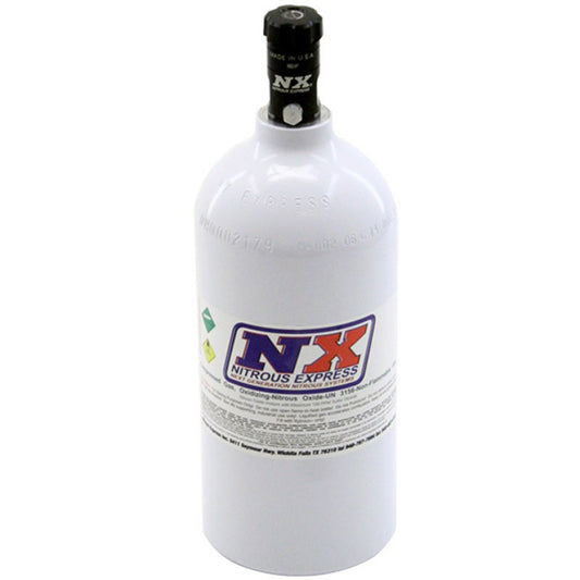 Nitrous Express 2.5 lb Bottle (W/ Motorcycle Valve) (4.38 Diameter. X 12.37 Tall) - 11025
