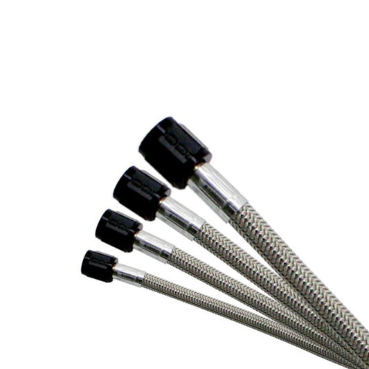 Nitrous Express 6AN (3Ft) SS Braided Hose (Black) - 12036
