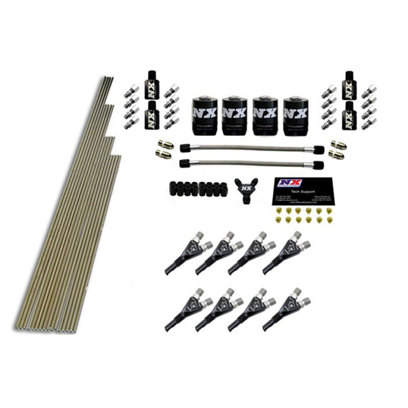 Nitrous Express 8-Cyl Shark Nozzle Intake Plumbing Kit (Incl.. All Hardware), part 13385