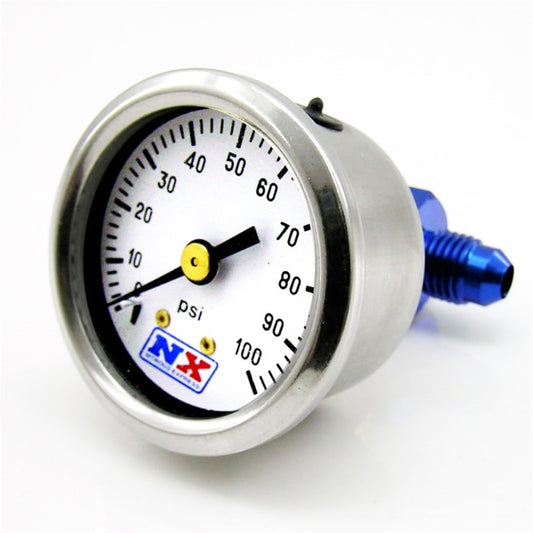 Nitrous Express Fuel Pressure Gauge (0-100 PSI Withmanifold) - 15512
