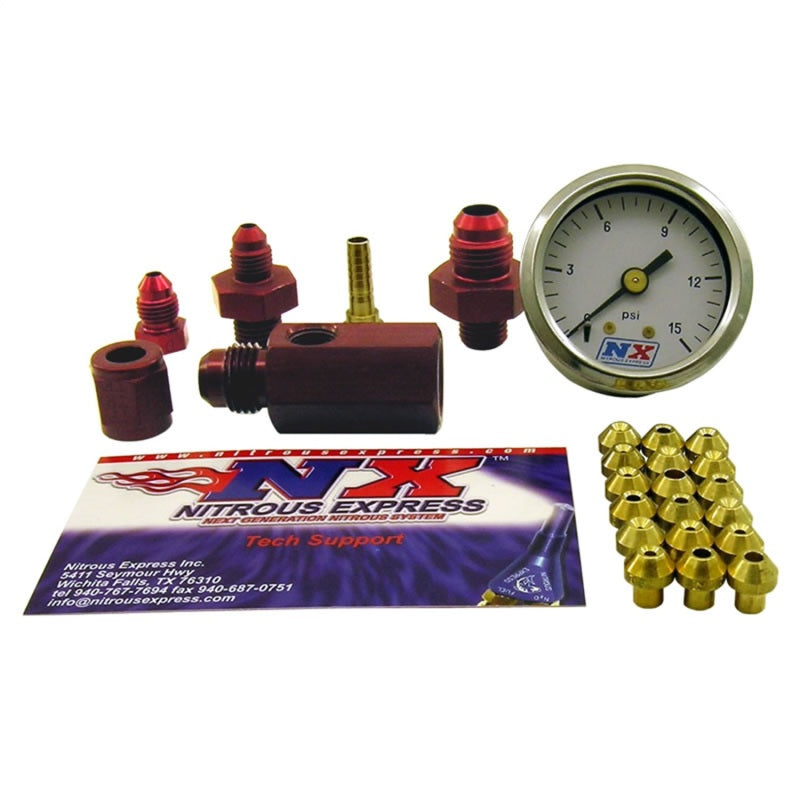 Nitrous Express Master Flo-Check (Checks Flowing Fuel Pressures, Gauge Incl.) - 15519