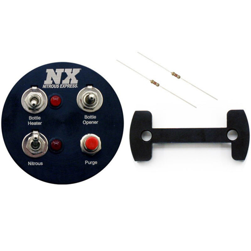 Nitrous Express Gauge Pod Switch Panel (For 2-1/16" gauge pods), part 15792