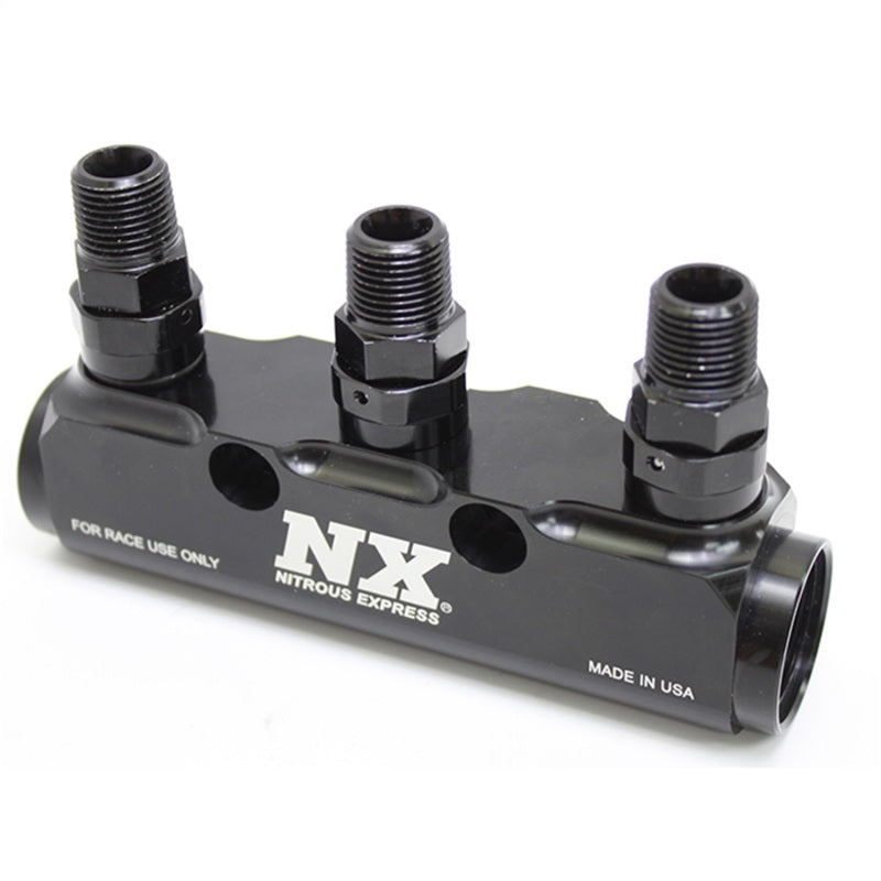 Nitrous Express Fuel Log, 3 Port, w/ Fittings, part 15843