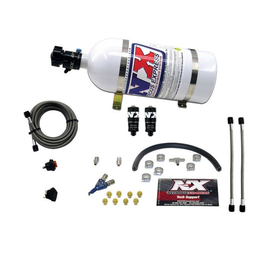 Nitrous Express Hitman EFI Single Nozzle Piranha System (35-50-75 HP ) w/ 10 lb Bottle - 20001-10