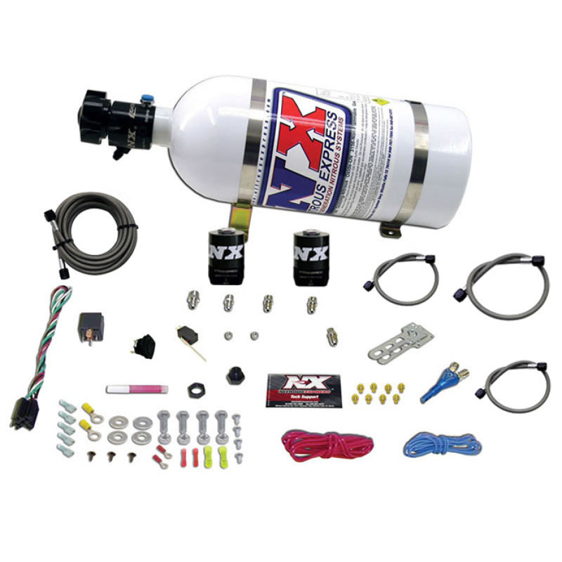 Nitrous Express Ford EFI Race (100-150-200-250 HP) Single Nozzle w/ 10 lb Bottle - 20113-10