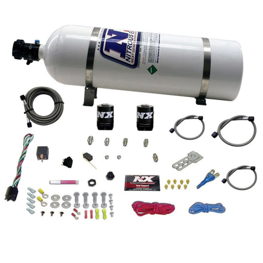 Nitrous Express Ford EFI Race (100-150-200-250 HP) Single Nozzle w/ 15 lb Bottle - 20113-15