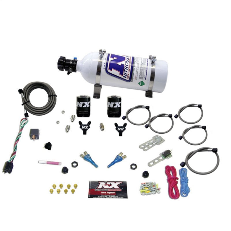 Nitrous Express Ford EFI Dual Nozzle (100-300 HP) w/ 5 lb Bottle - 20115-05
