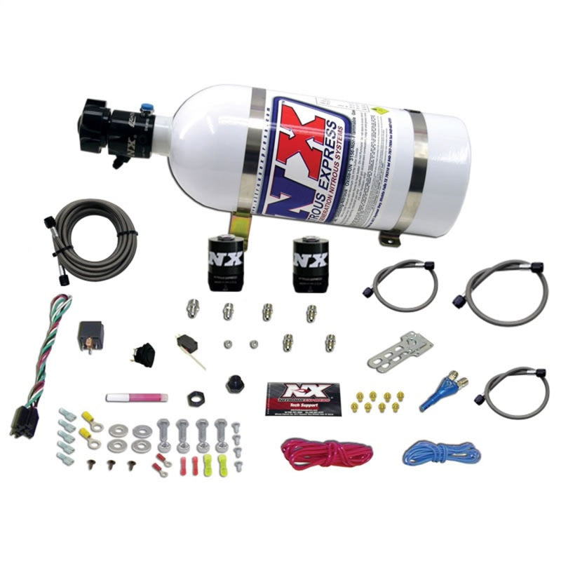 Nitrous Express GM EFI Race (100-150-200-250 HP) Single Nozzle w/ 10 lb Bottle - 20118-10