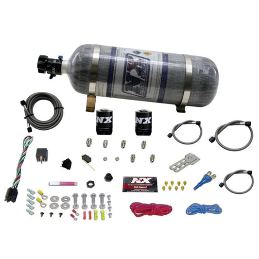 Nitrous Express GM EFI Race (100-150-200-250 HP) Single Nozzle w/ Composite Bottle - 20118-12