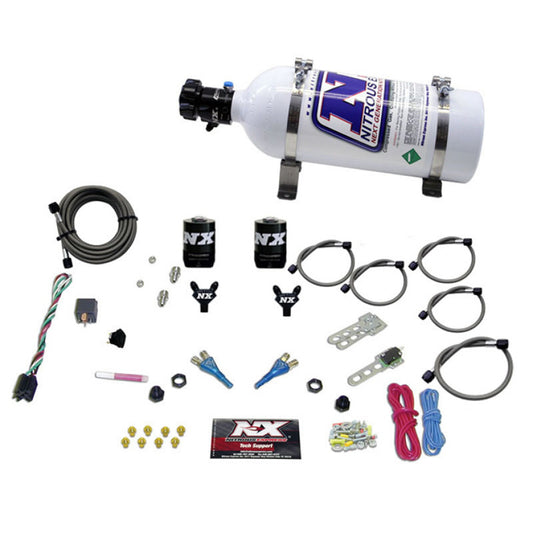Nitrous Express Dodge 92- 95 TBI (50-75-100-125 HP) Dual Nozzle w/ 5 lb Bottle - 20213-05