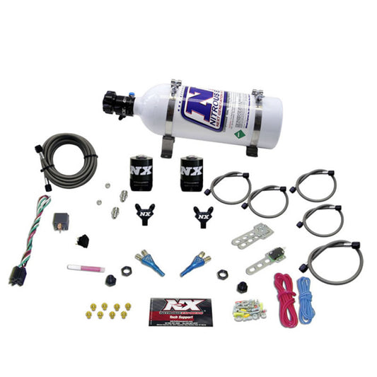 Nitrous Express GM EFI Dual Nozzle (100-300 HP) w/ 5 lb Bottle - 20215-05