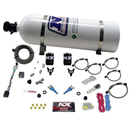 Nitrous Express GM TBI All (50-75-100-125 HP) w/ 15 lb Bottle - 20218-15