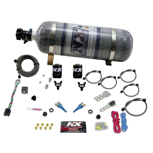 Nitrous Express Dodge EFI Full Race (100-150-200-300 HP) Dual Nozzle w/ Composite Bottle - 20315-12