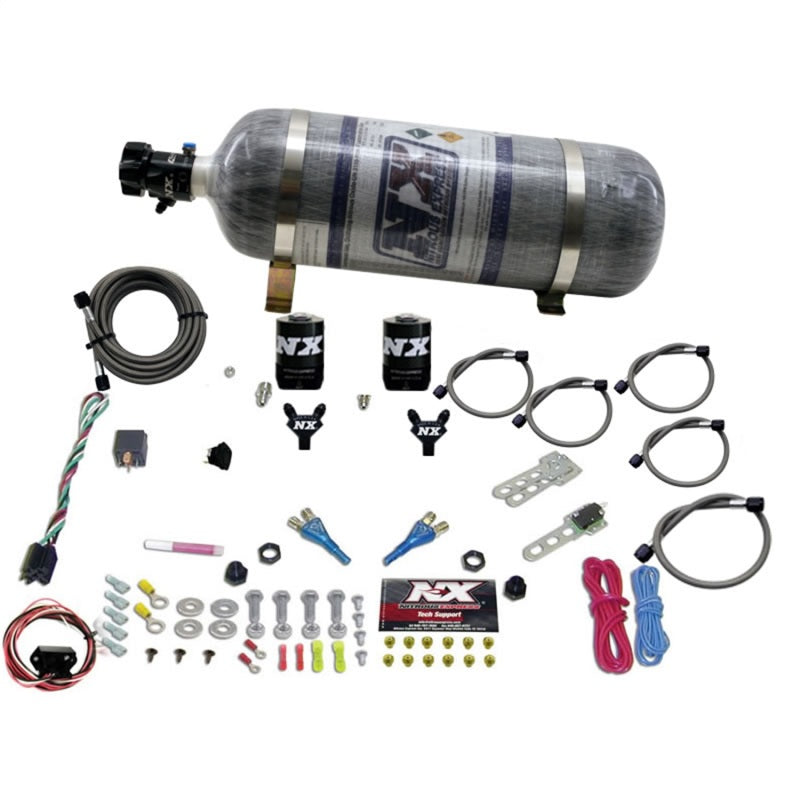 Nitrous Express Nissan / Infinity Dual Nozzle (35-150 HP) W/ Composite Bottle, part 20716-12