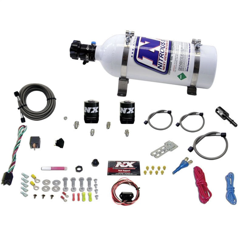 Nitrous Express Hemi & Srt8 Single Nozzle Fly-By-Wire Sys (35-150 HP) W/ 5 lb Bottle - 20918-05