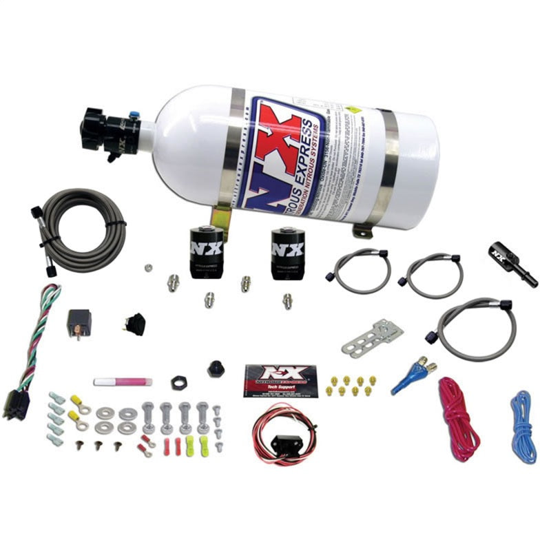 Nitrous Express Hemi & Srt8 Single Nozzle Fly-By-Wire Sys (35-150 HP) W/ 10 lb Bottle - 20918-10