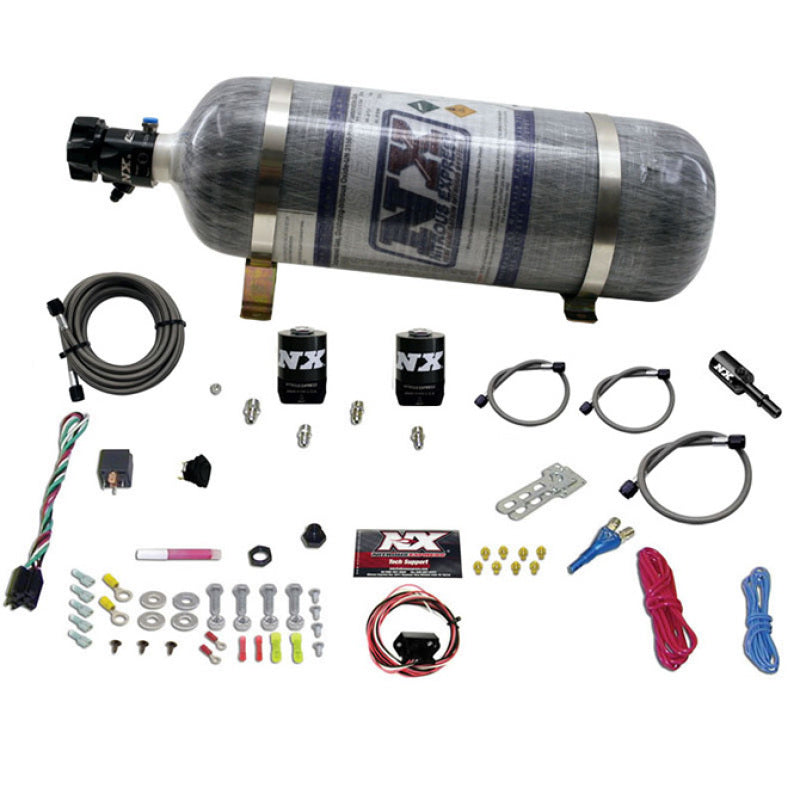 Nitrous Express Hemi & Srt8 Single Nozzle Fly-By-Wire Sys (35-150 HP) W/ Composite Bottle, part 20918-12