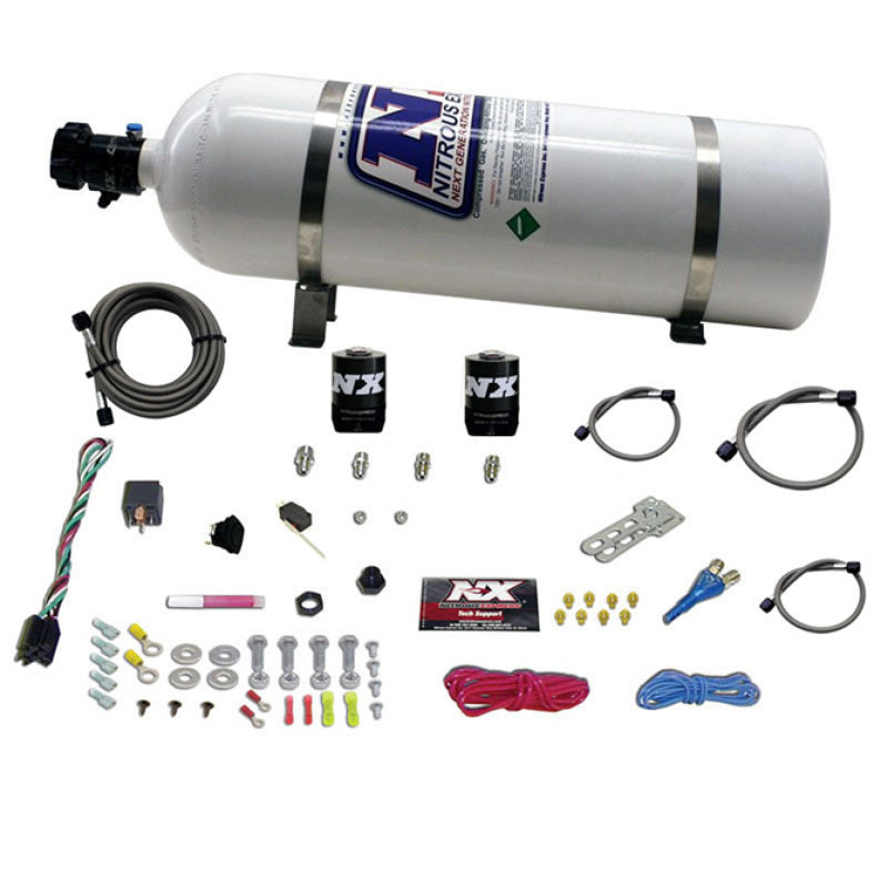 Nitrous Express All Dodge EFI Single Nozzle System (35-50-75-100-150 HP) w/ 15 lb Bottle - 20921-15
