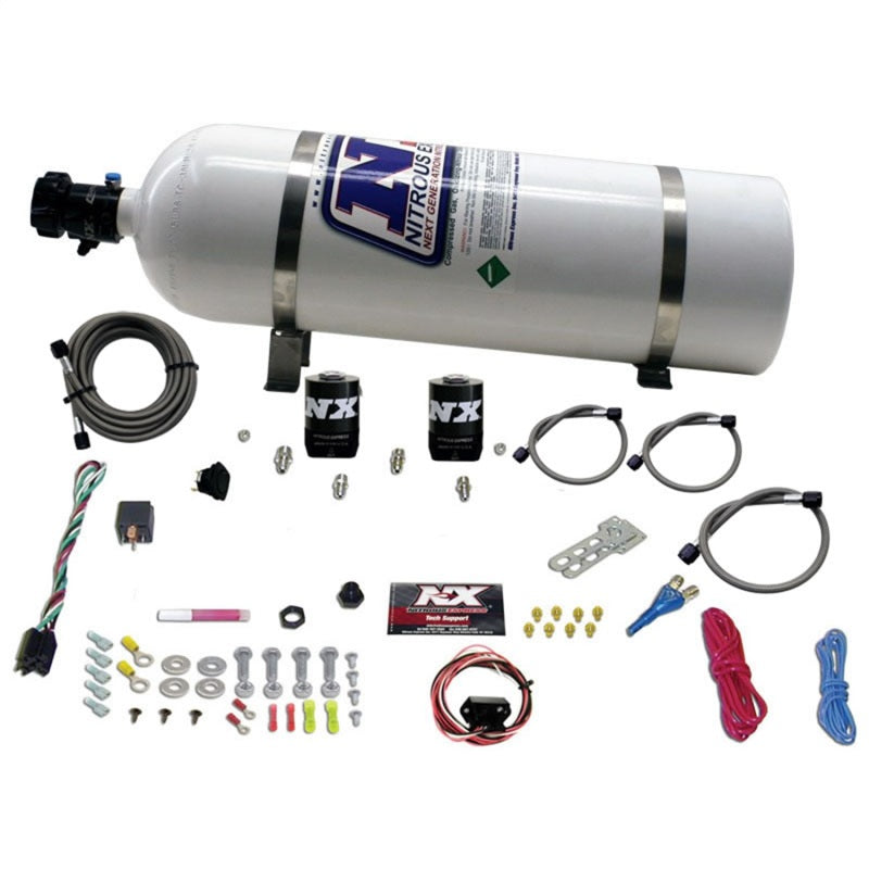 Nitrous Express 5Th Gen Camaro Single Nozzle System (35-150 HP) W/ 15 lb Bottle, part 20930-15