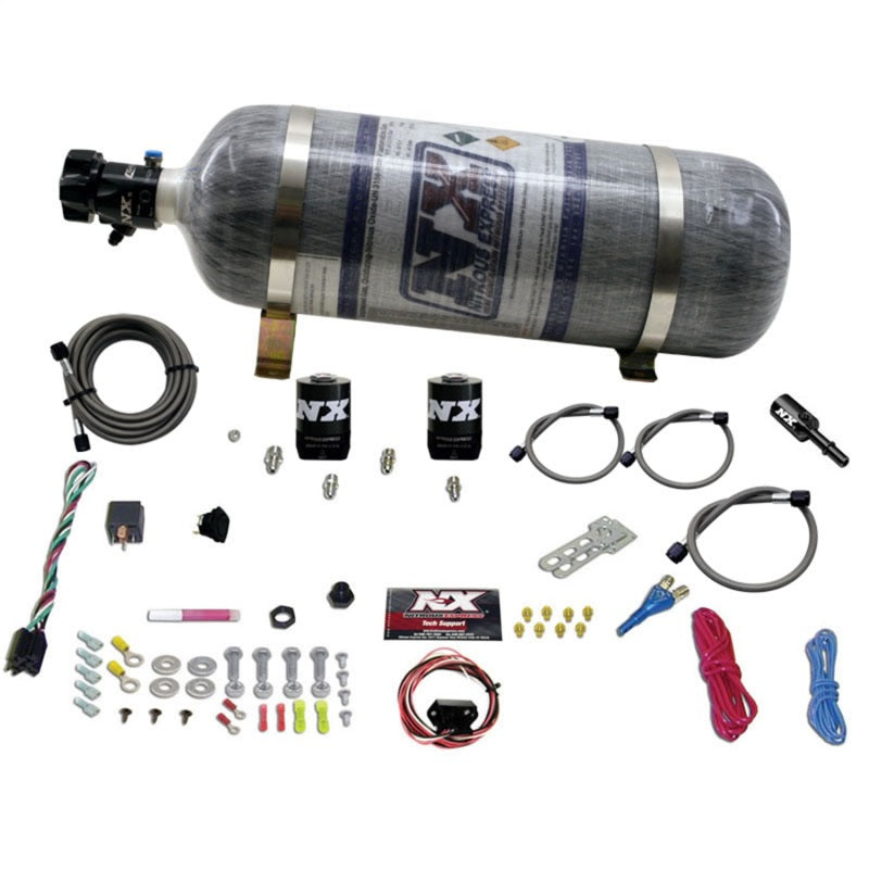 Nitrous Express 5.0 Coyote Single Nozzle System (35-150 HP) W/ Composite Bottle, part 20932-12