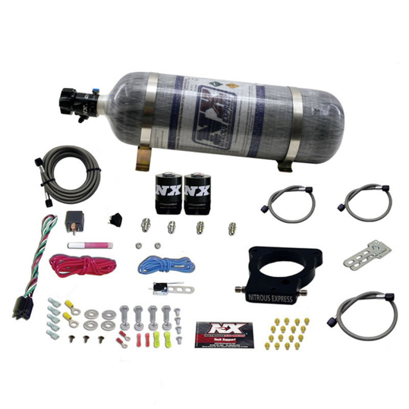 Nitrous Express Ls 78Mm 3-Bolt Plate System (50-350 HP) W/ 12 lb Composite Bottle - 20935-12