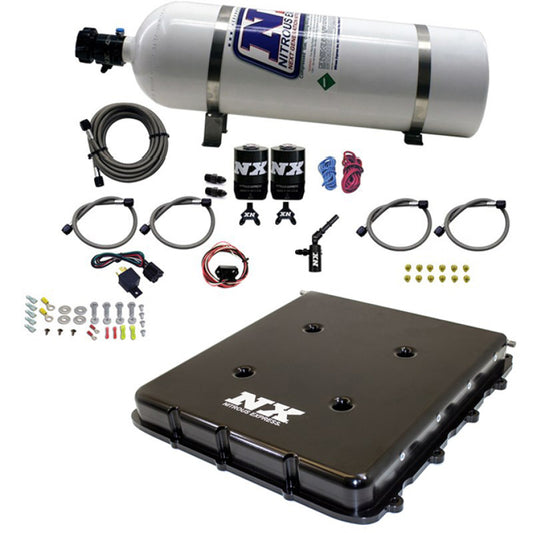 Nitrous Express Nitrous System w/ Billet LT4 Supercharger Lid w/ 15 lb bottle - 20939-15