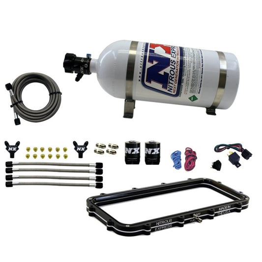 Nitrous Express Holley High Ram Plenum Plate System w/ 5 lb Bottle - 20940-05